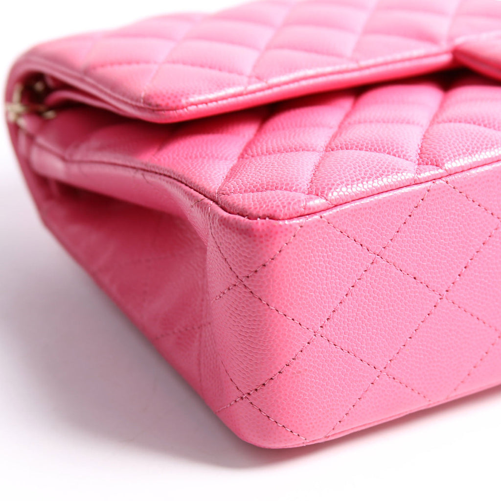Classic Flap Medium Caviar 30M Pink