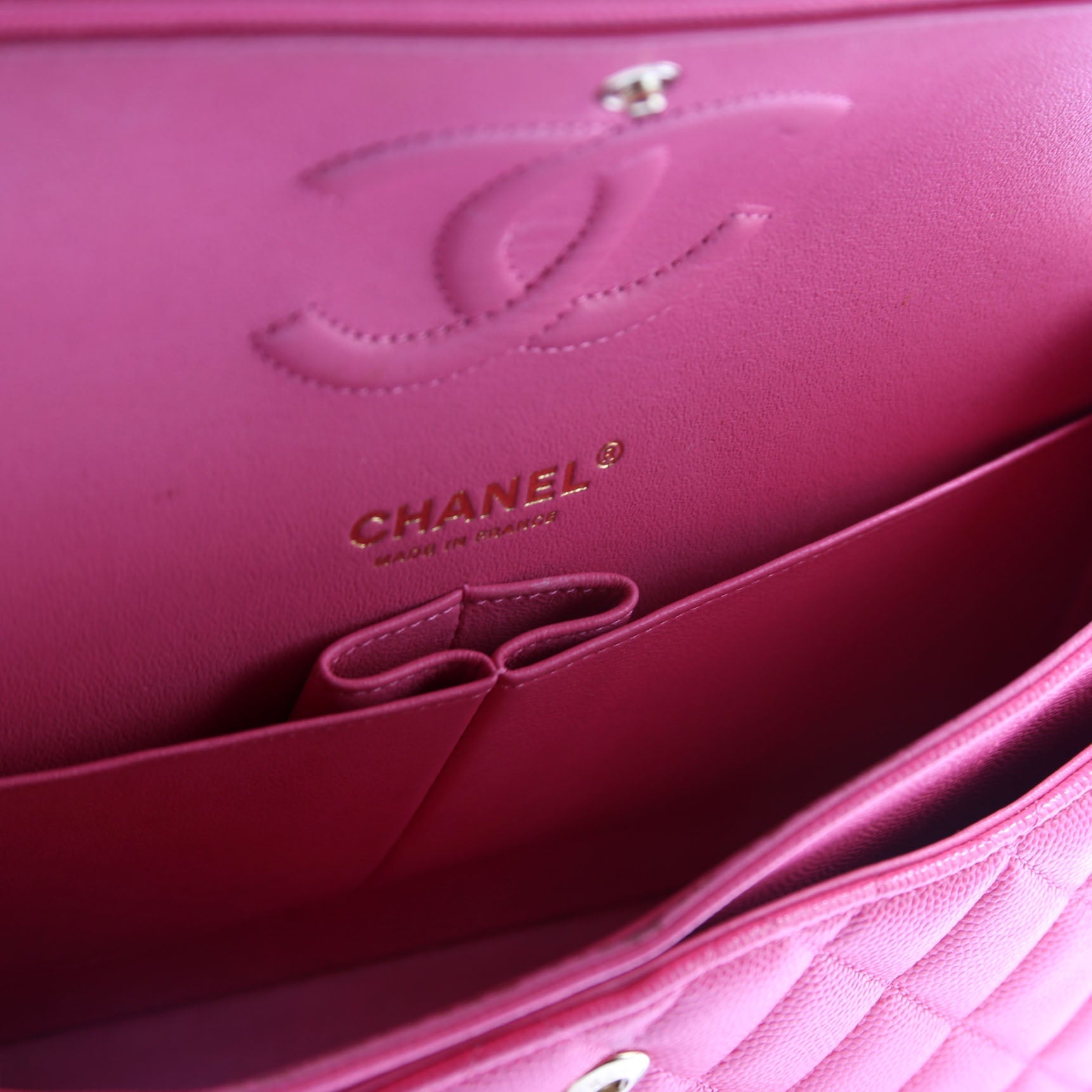 Classic Flap Medium Caviar 30M Pink