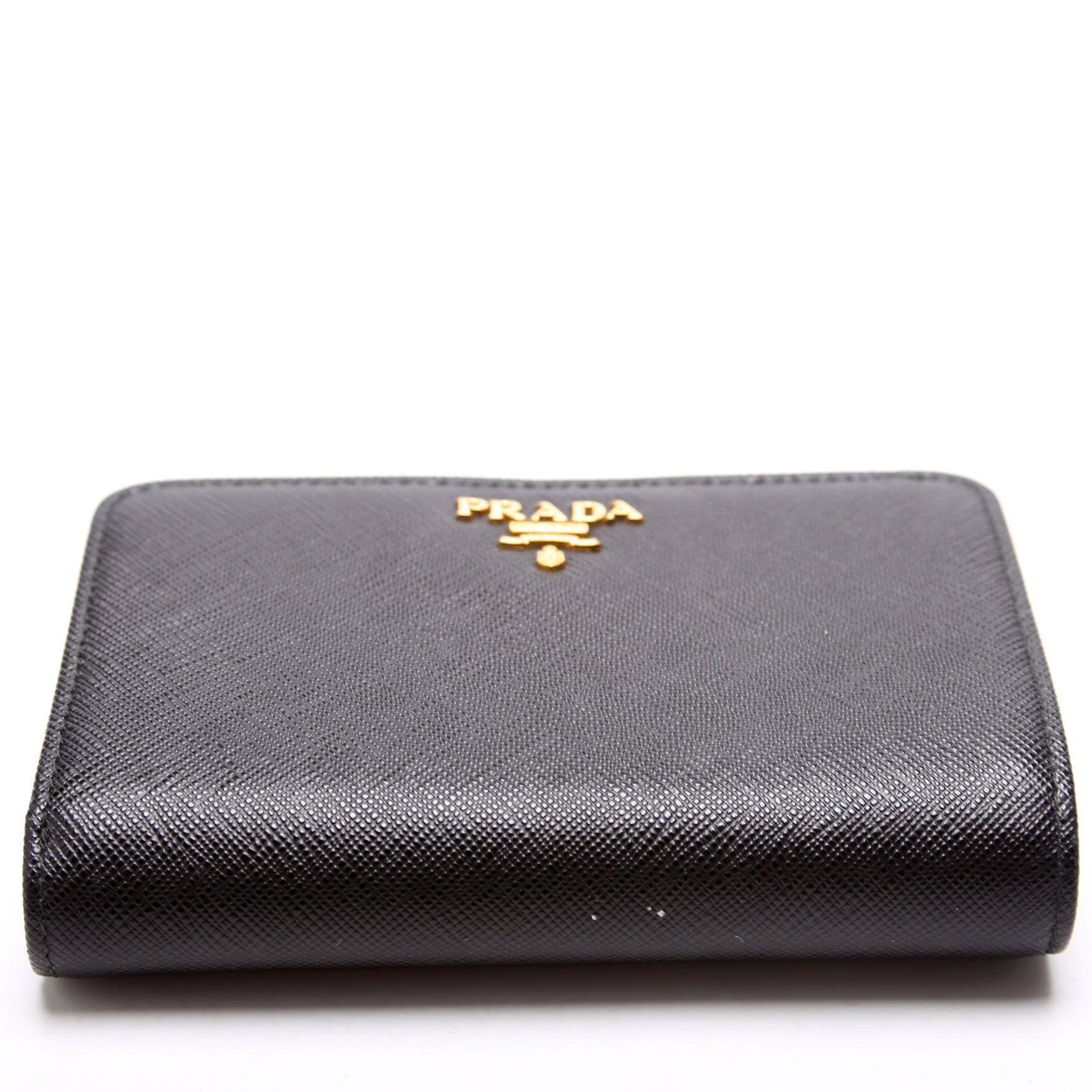 Saffiano Metal French Purse Black