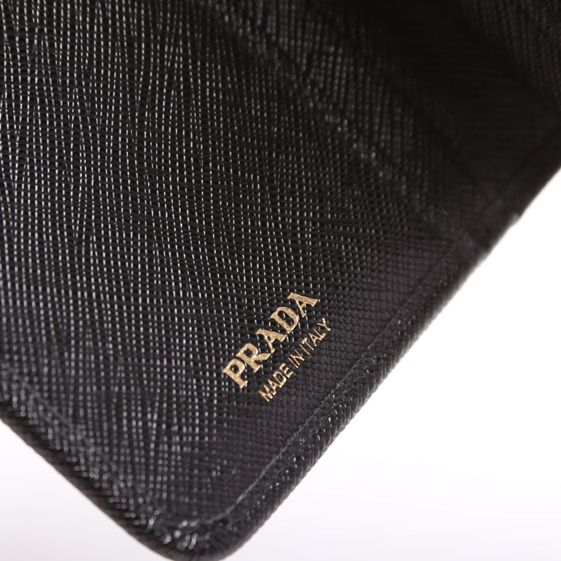 Saffiano Metal French Purse Black