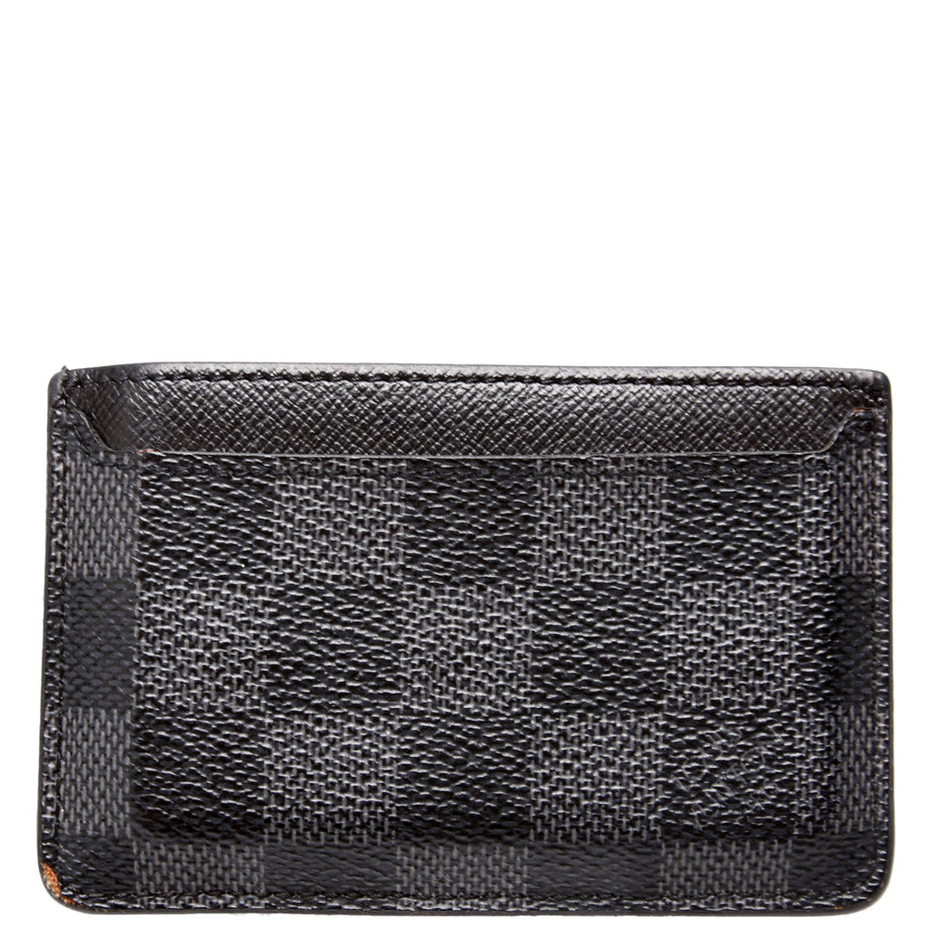 Neo Porte Cartes Card Holder Damier Graphite
