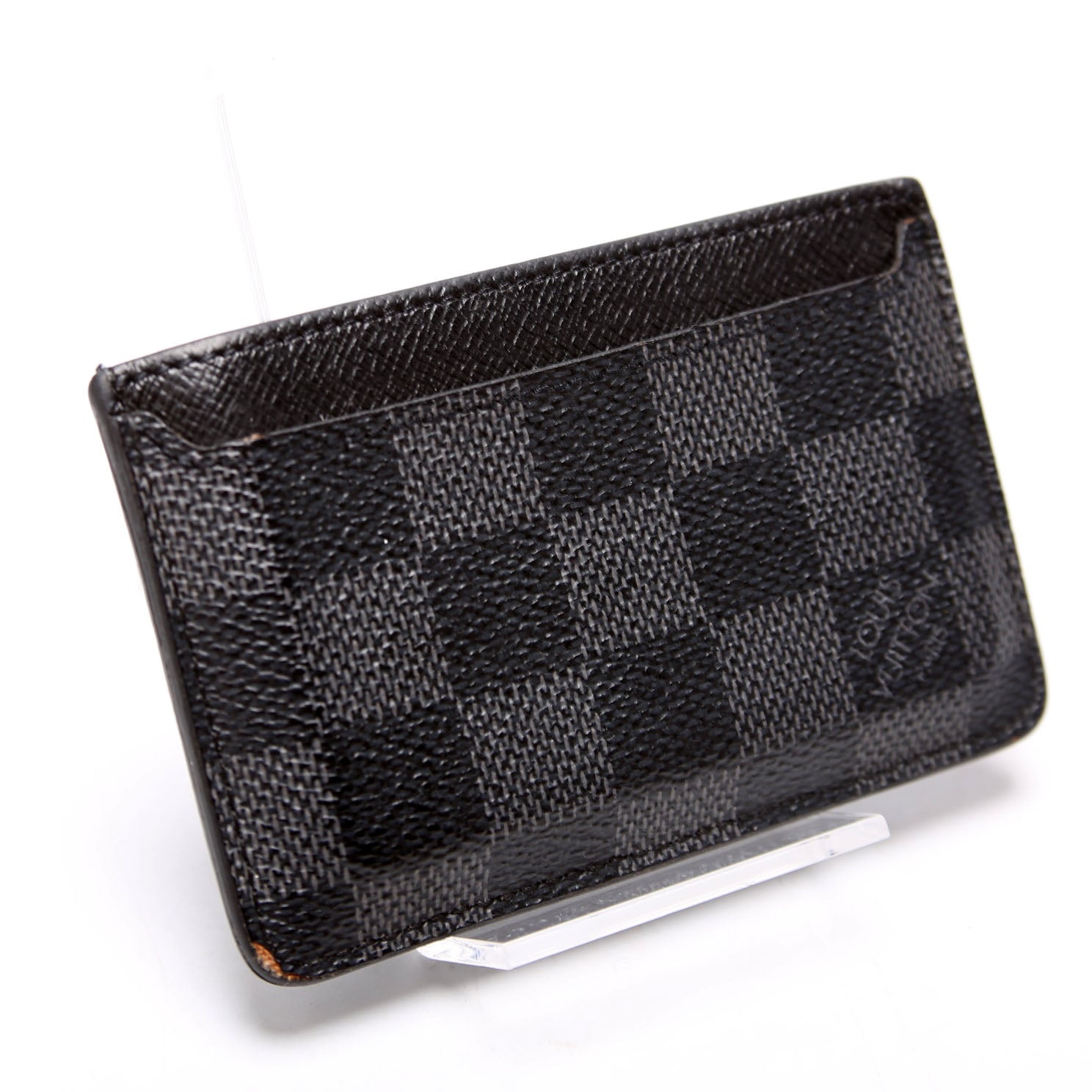 Neo Porte Cartes Card Holder Damier Graphite