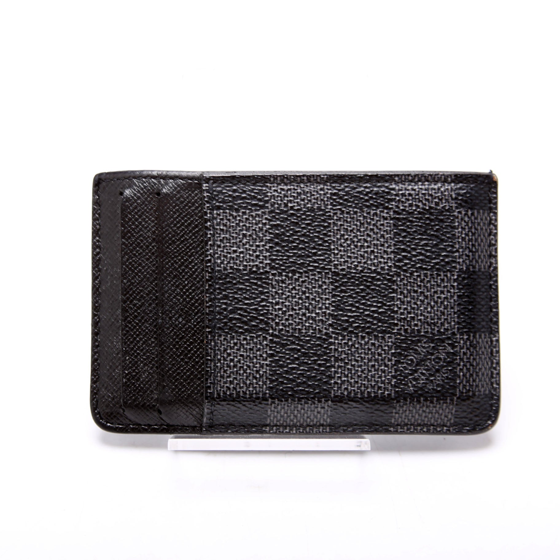 Neo Porte Cartes Card Holder Damier Graphite