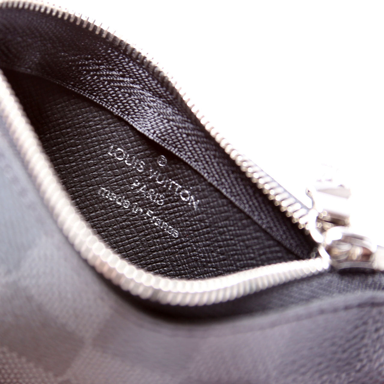 Pochette Cles Damier Graphite