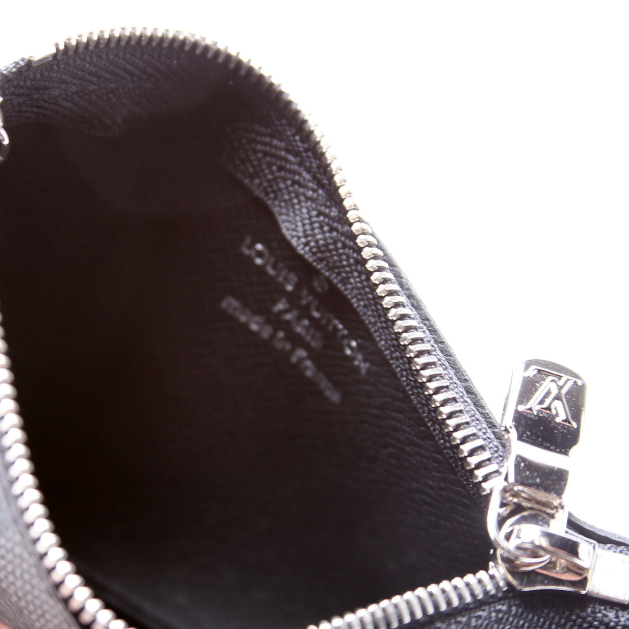 Pochette Cles Damier Graphite