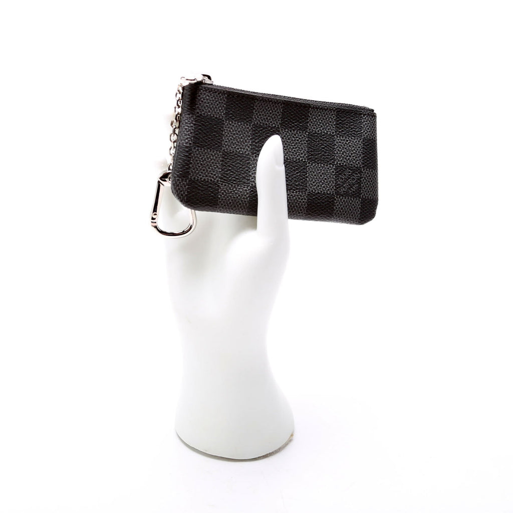 Pochette Cles Damier Graphite