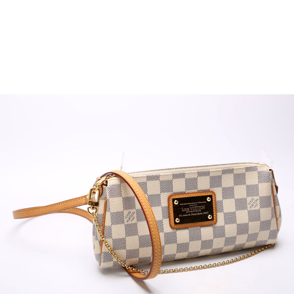 Eva Clutch Damier Azur