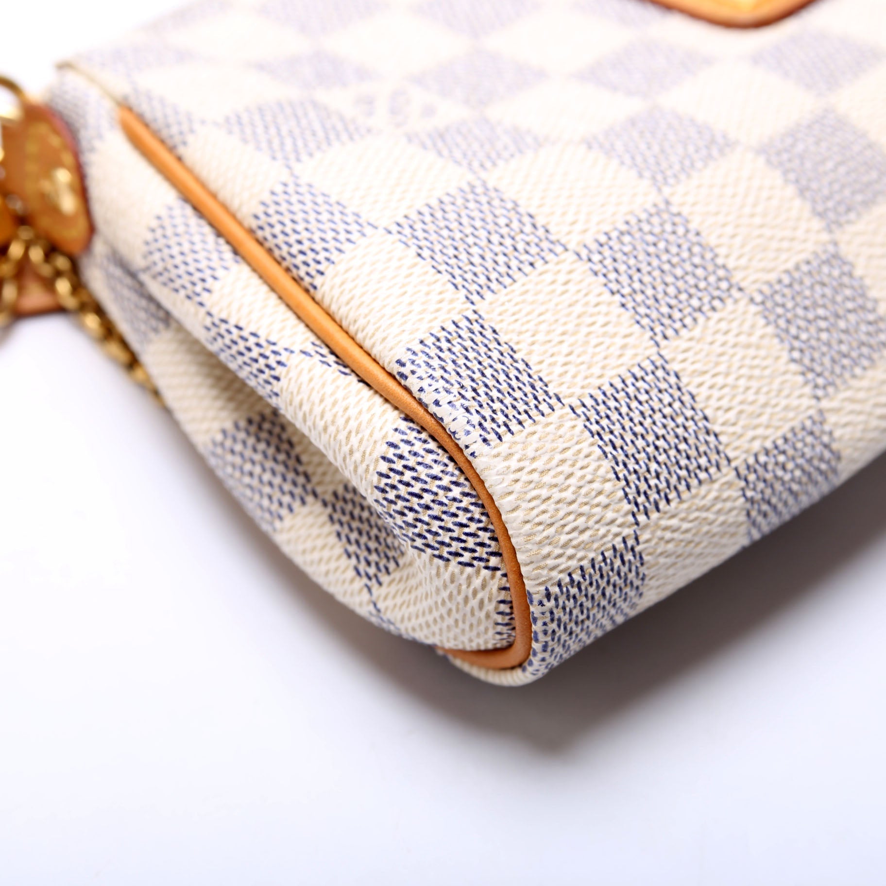 Eva Clutch Damier Azur