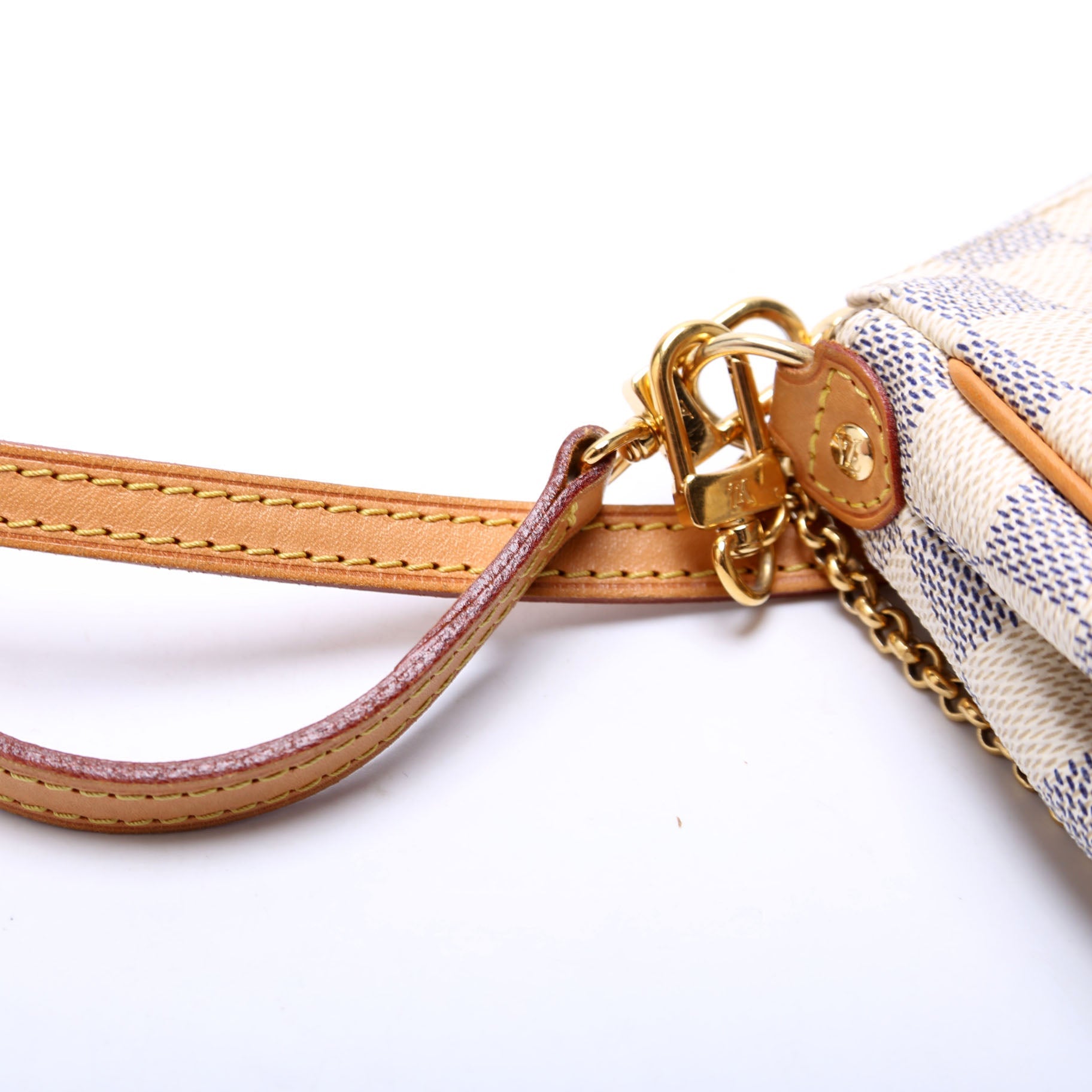 Eva Clutch Damier Azur