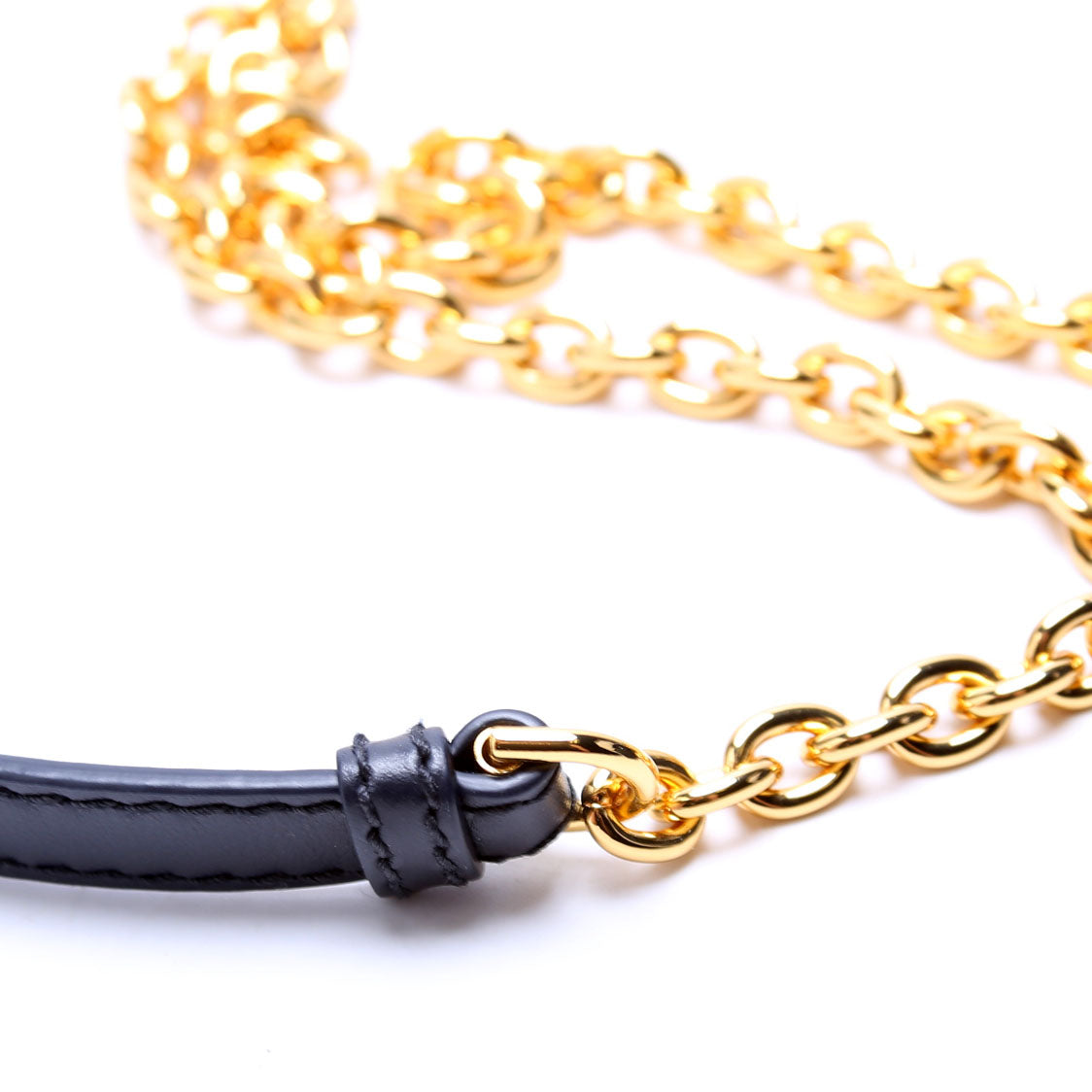 30 Montaigne E/W Denim Chain Bag