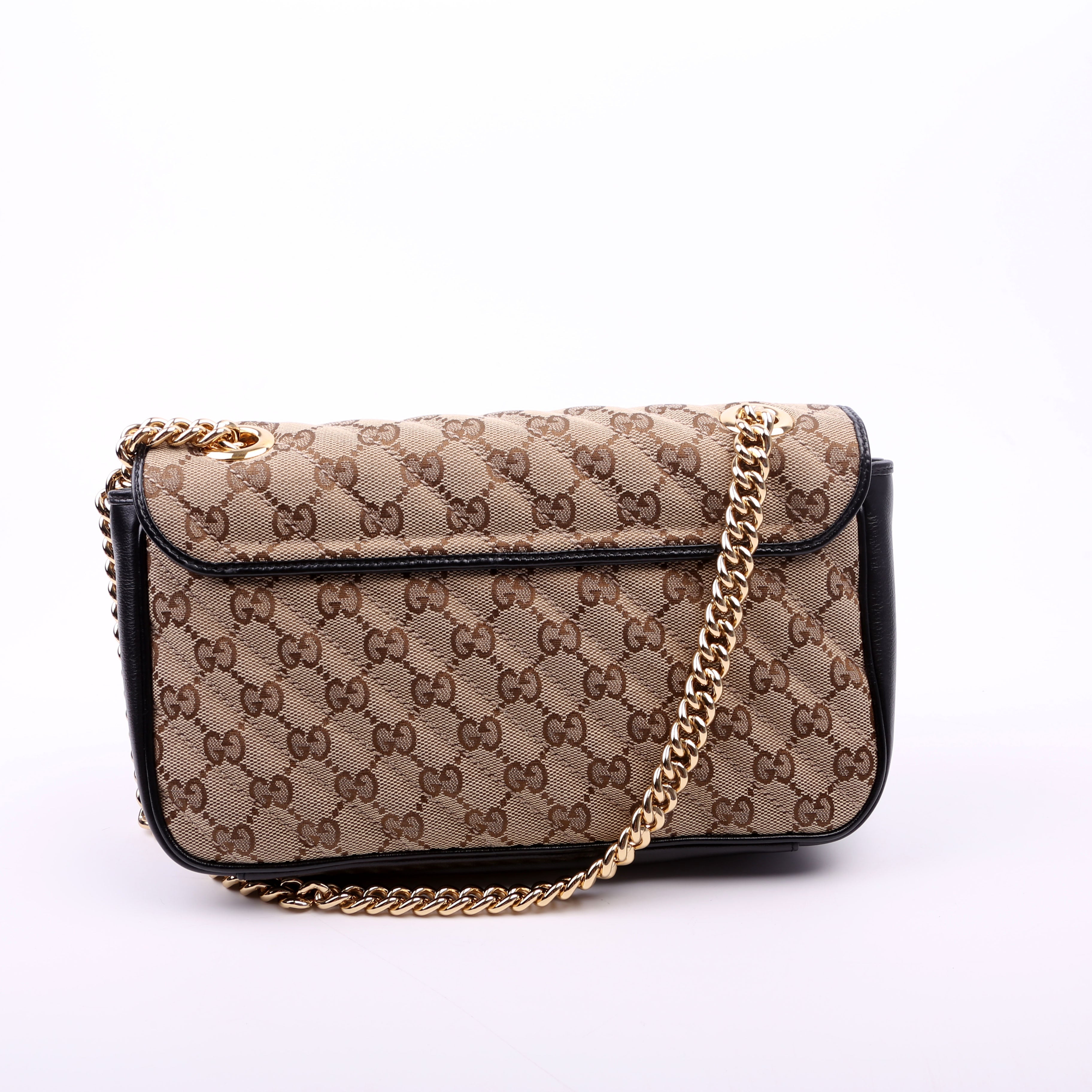 443497 Marmont GG Canvas Shoulder Small Flap