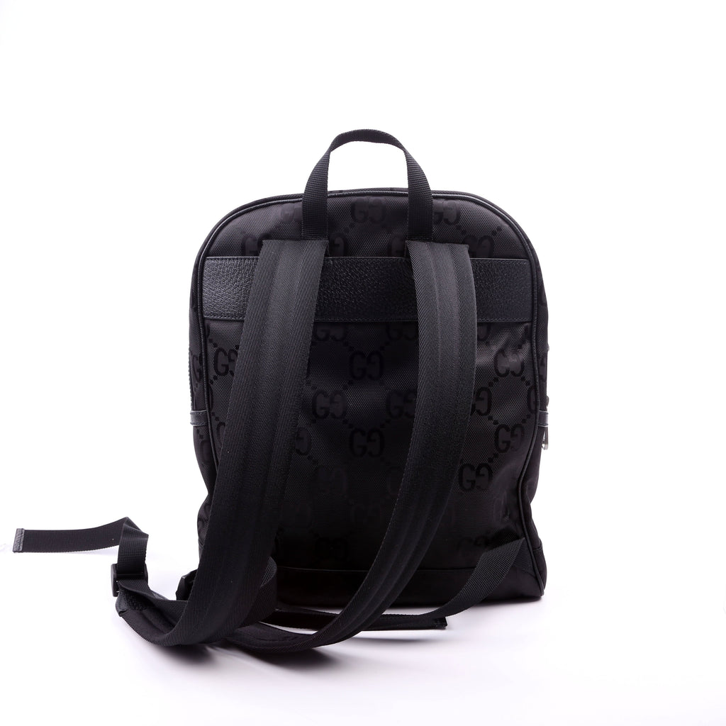 644992 GG Nylon Off the Grid Backpack Black