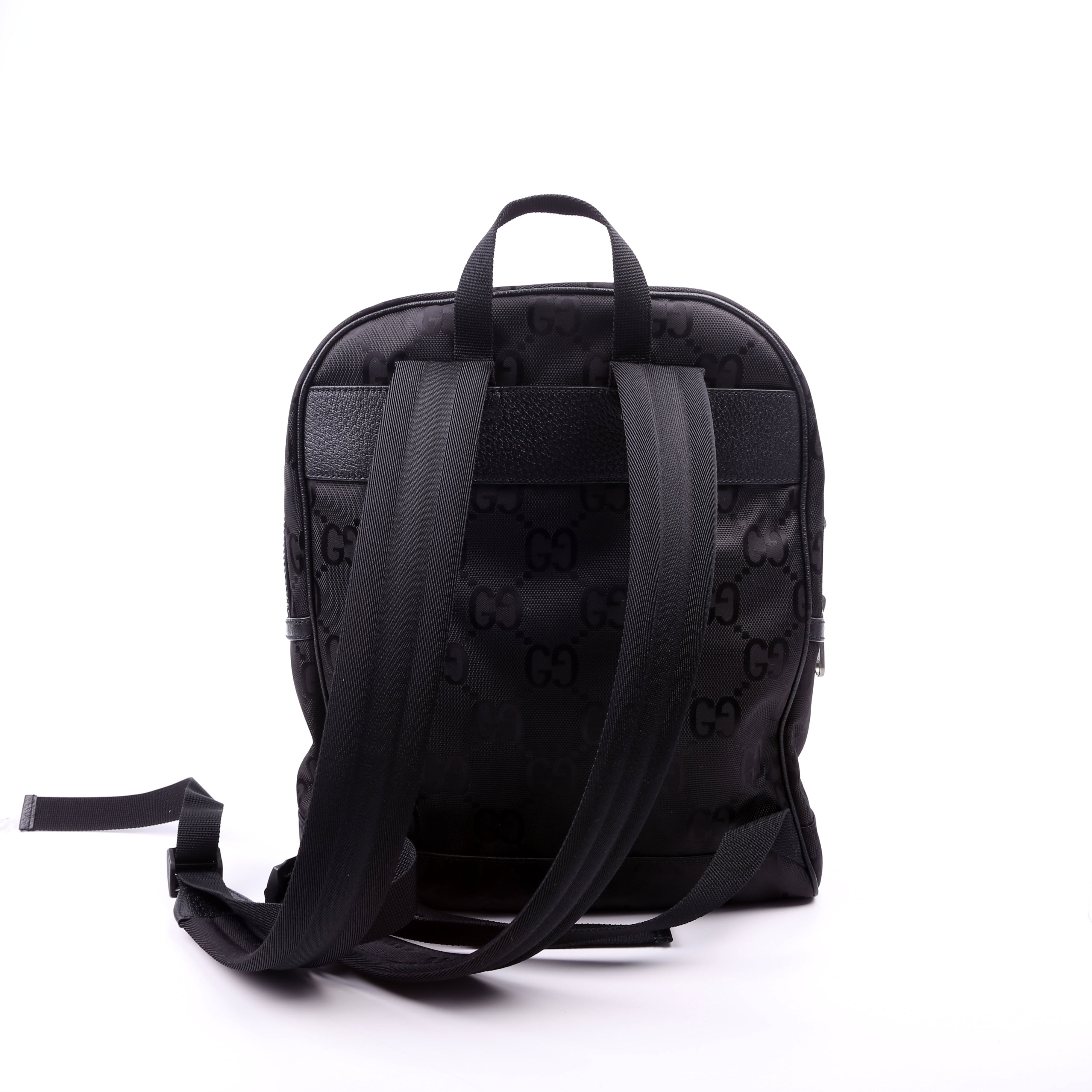 644992 GG Nylon Off the Grid Backpack Black