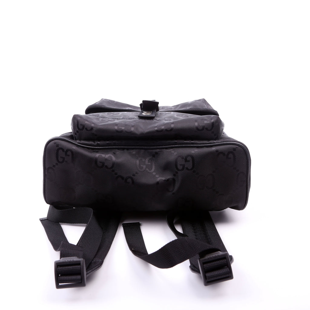 644992 GG Nylon Off the Grid Backpack Black