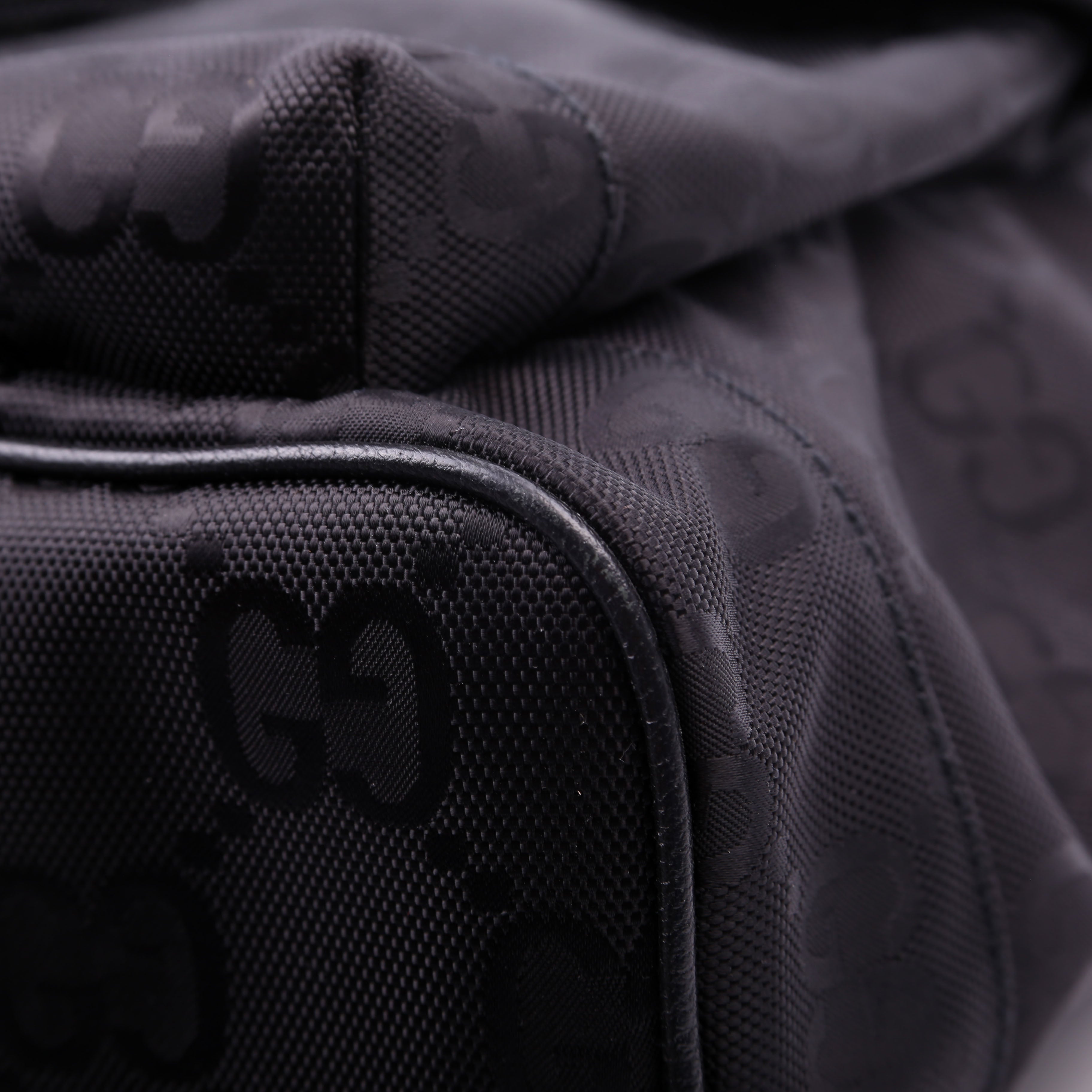 644992 GG Nylon Off the Grid Backpack Black