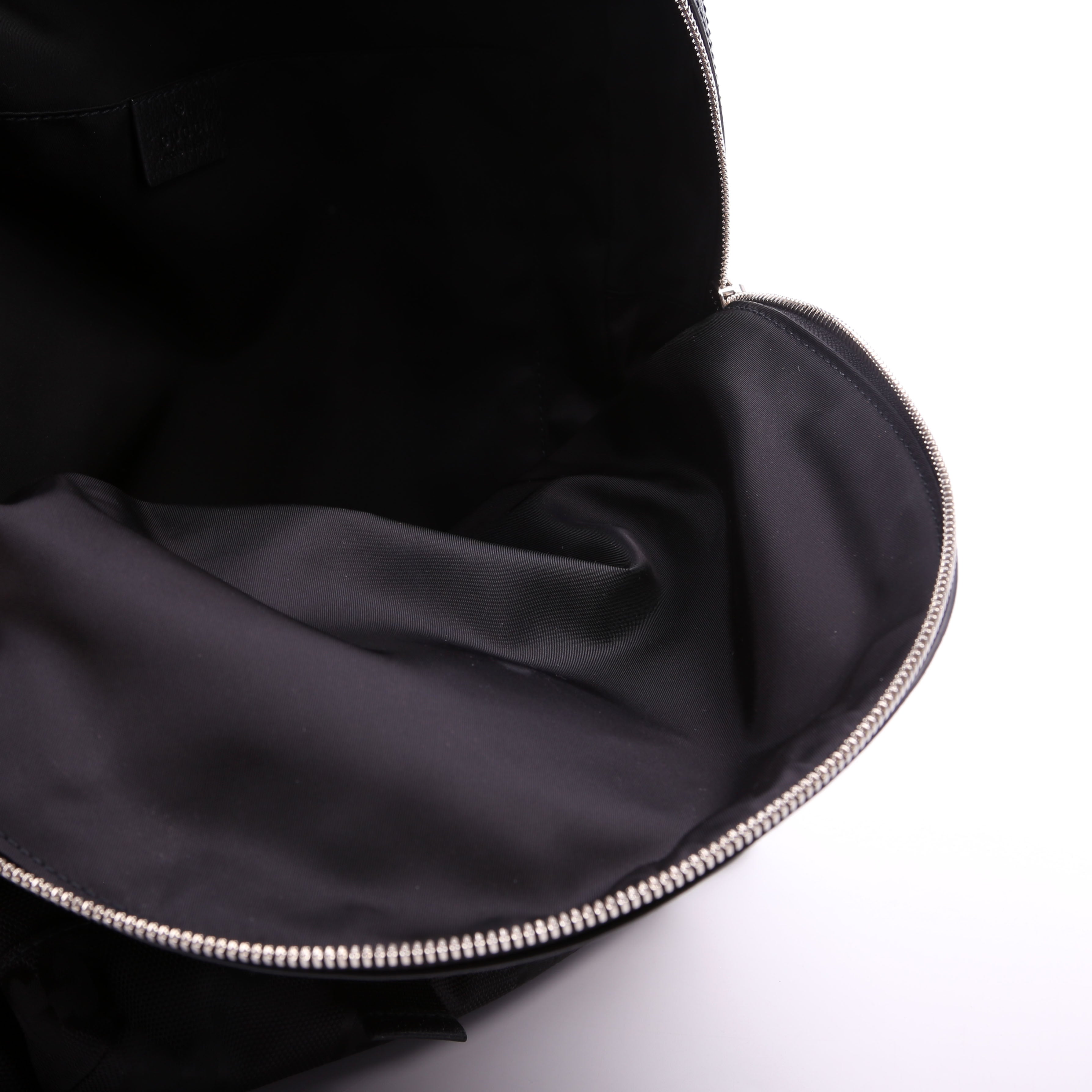 644992 GG Nylon Off the Grid Backpack Black