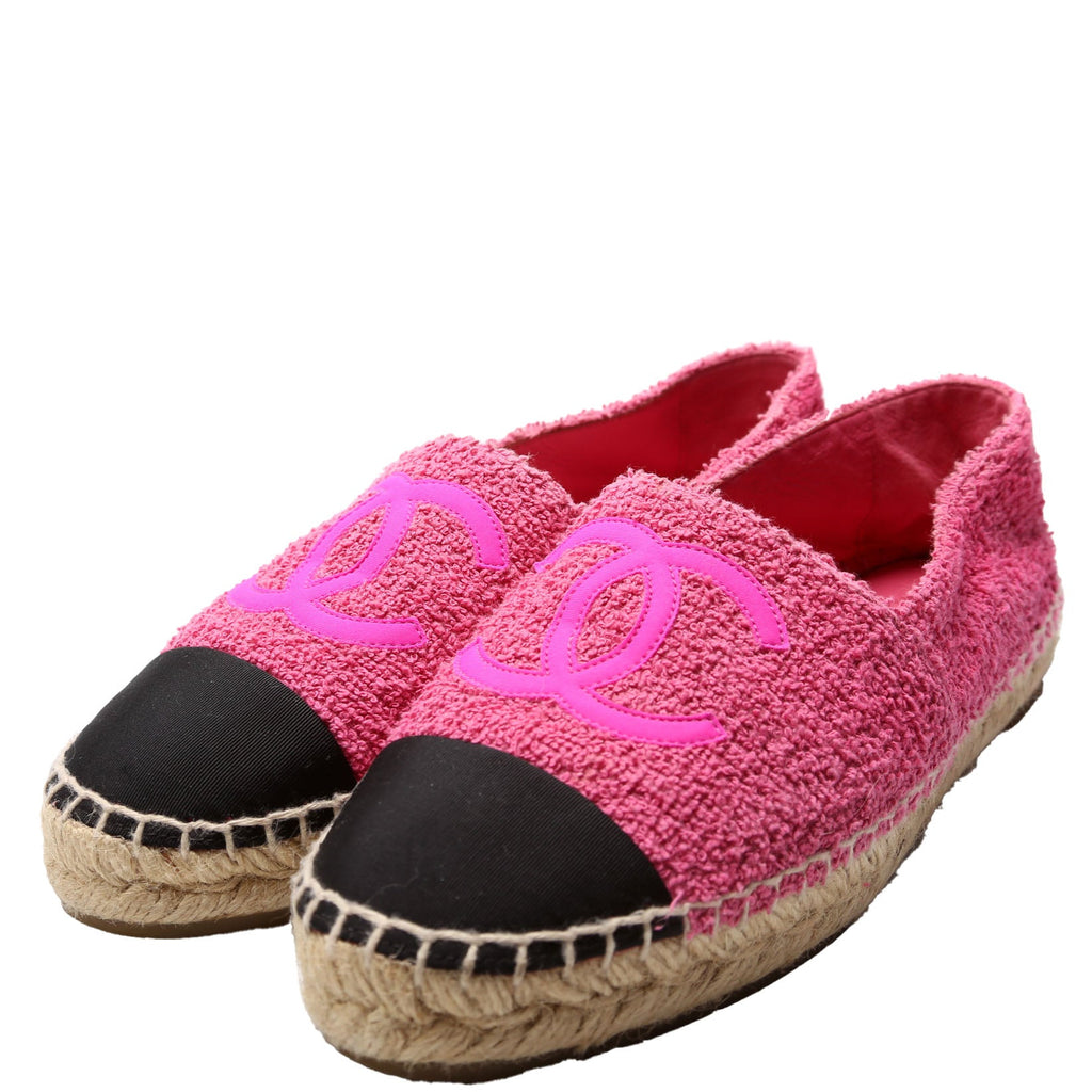 CC Cap Toe Espadrilles Terry Cloth Size 38