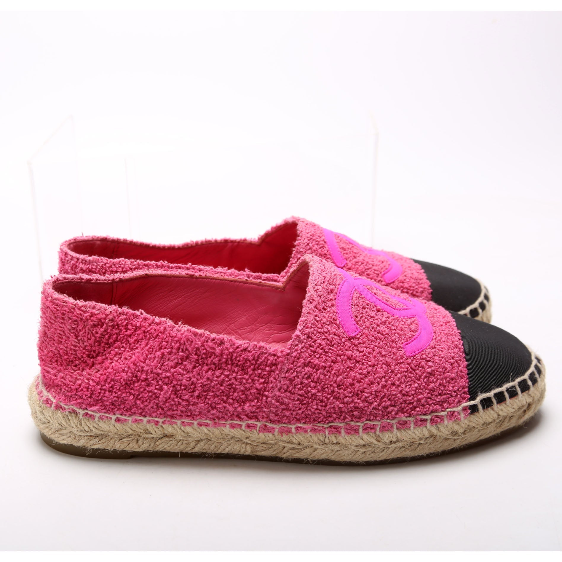 CC Cap Toe Espadrilles Terry Cloth Size 38