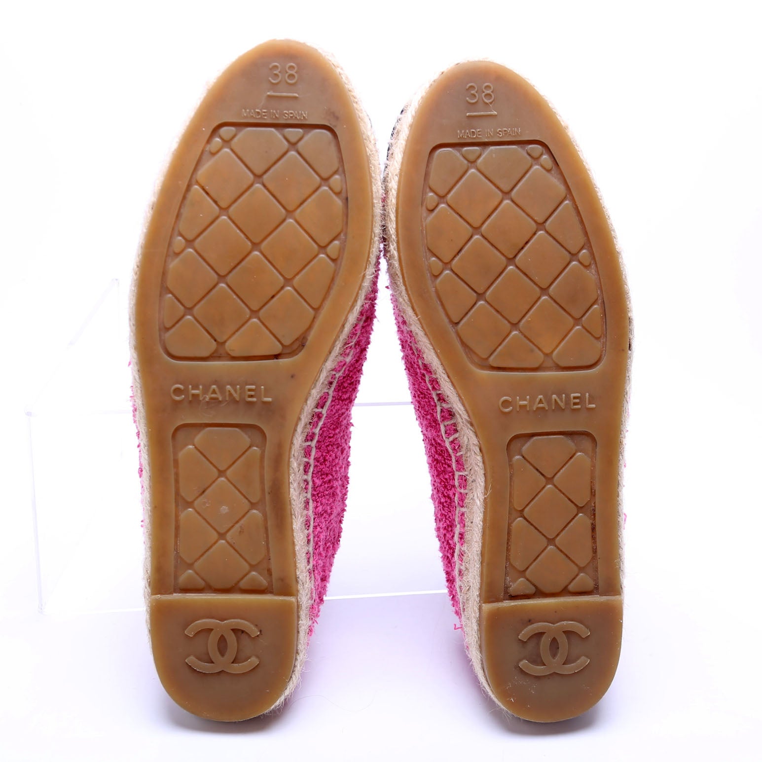 CC Cap Toe Espadrilles Terry Cloth Size 38