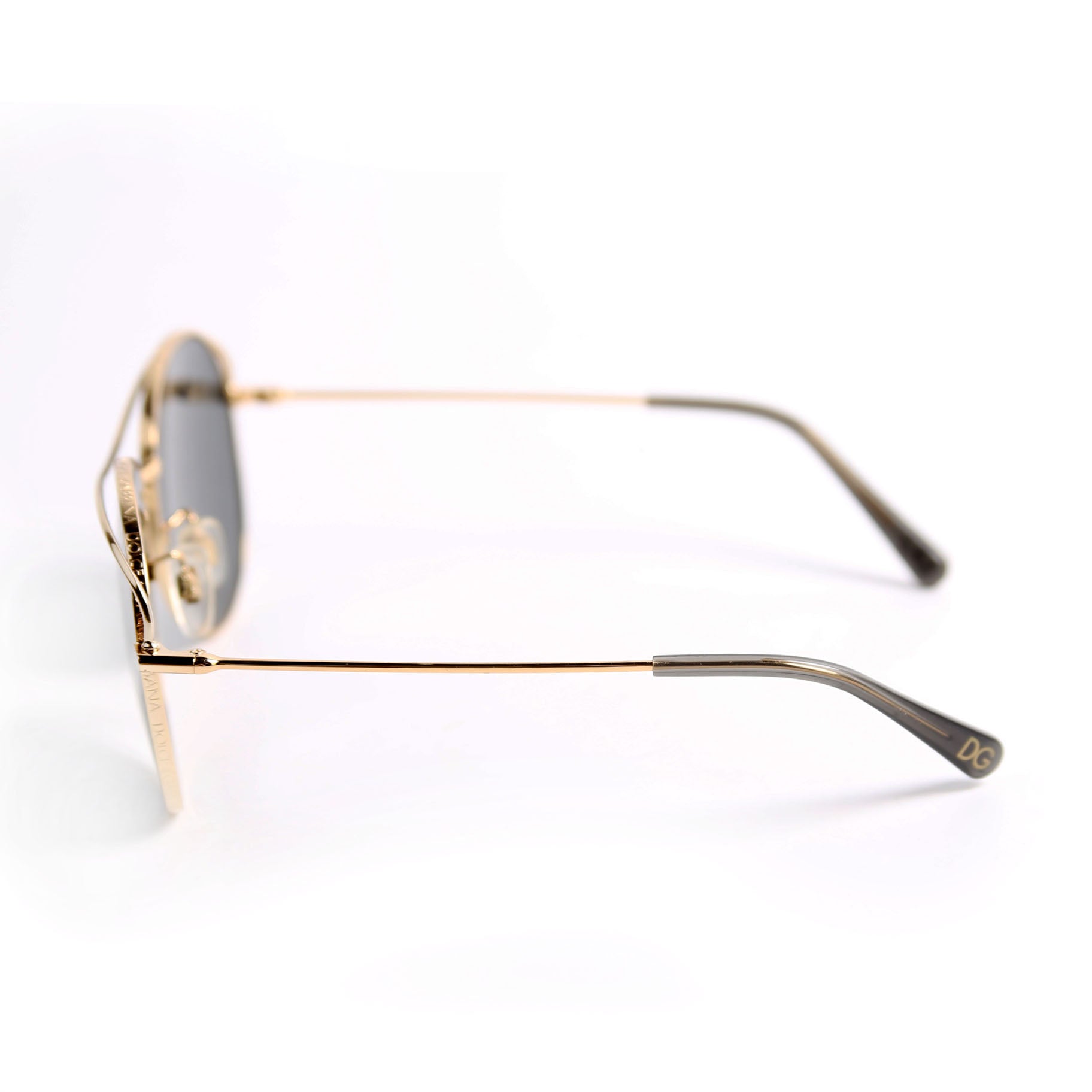 DG2261 Aviator Sunglasses Black/Gold