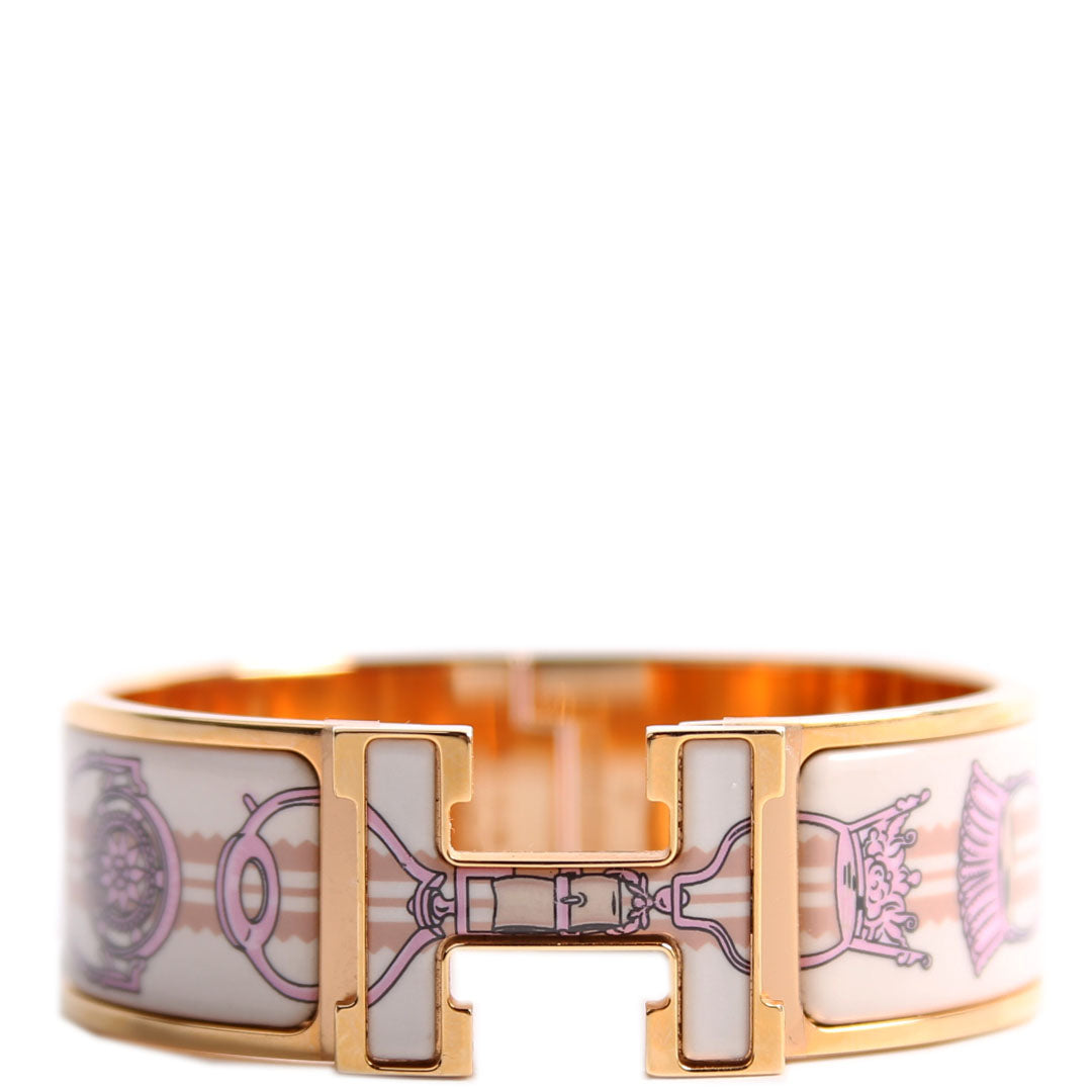 Clic Clac Wide PM Etriers Bracelet Gold/Multicolor