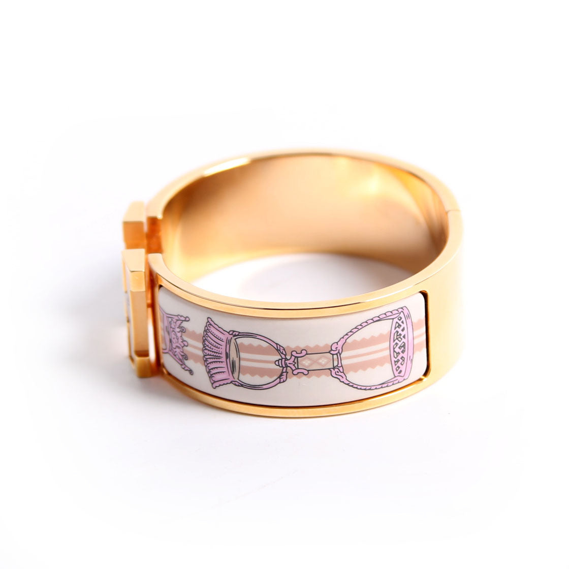Clic Clac Wide PM Etriers Bracelet Gold/Multicolor