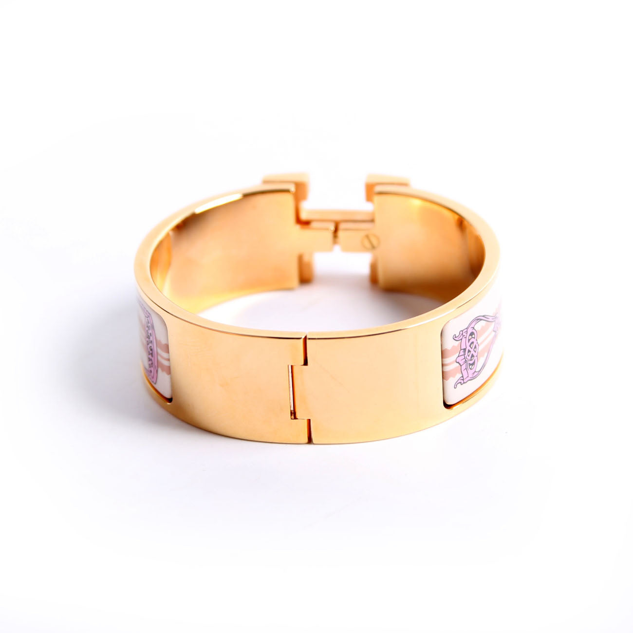 Clic Clac Wide PM Etriers Bracelet Gold/Multicolor