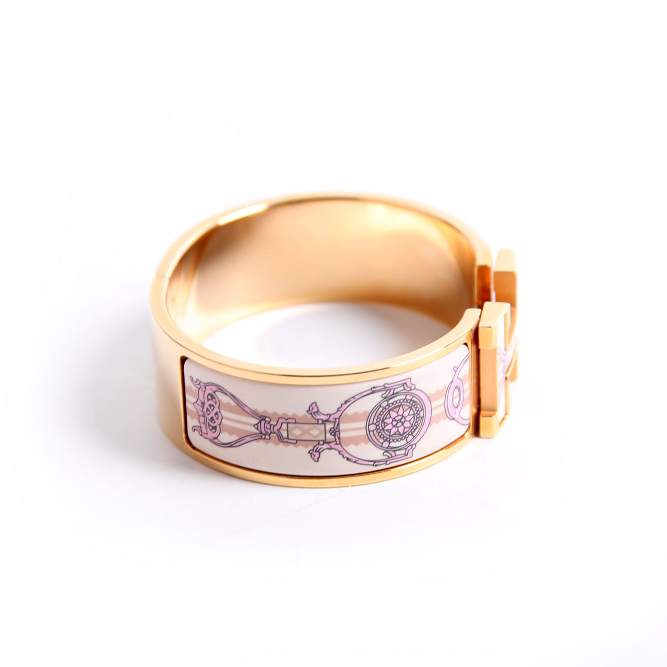 Clic Clac Wide PM Etriers Bracelet Gold/Multicolor