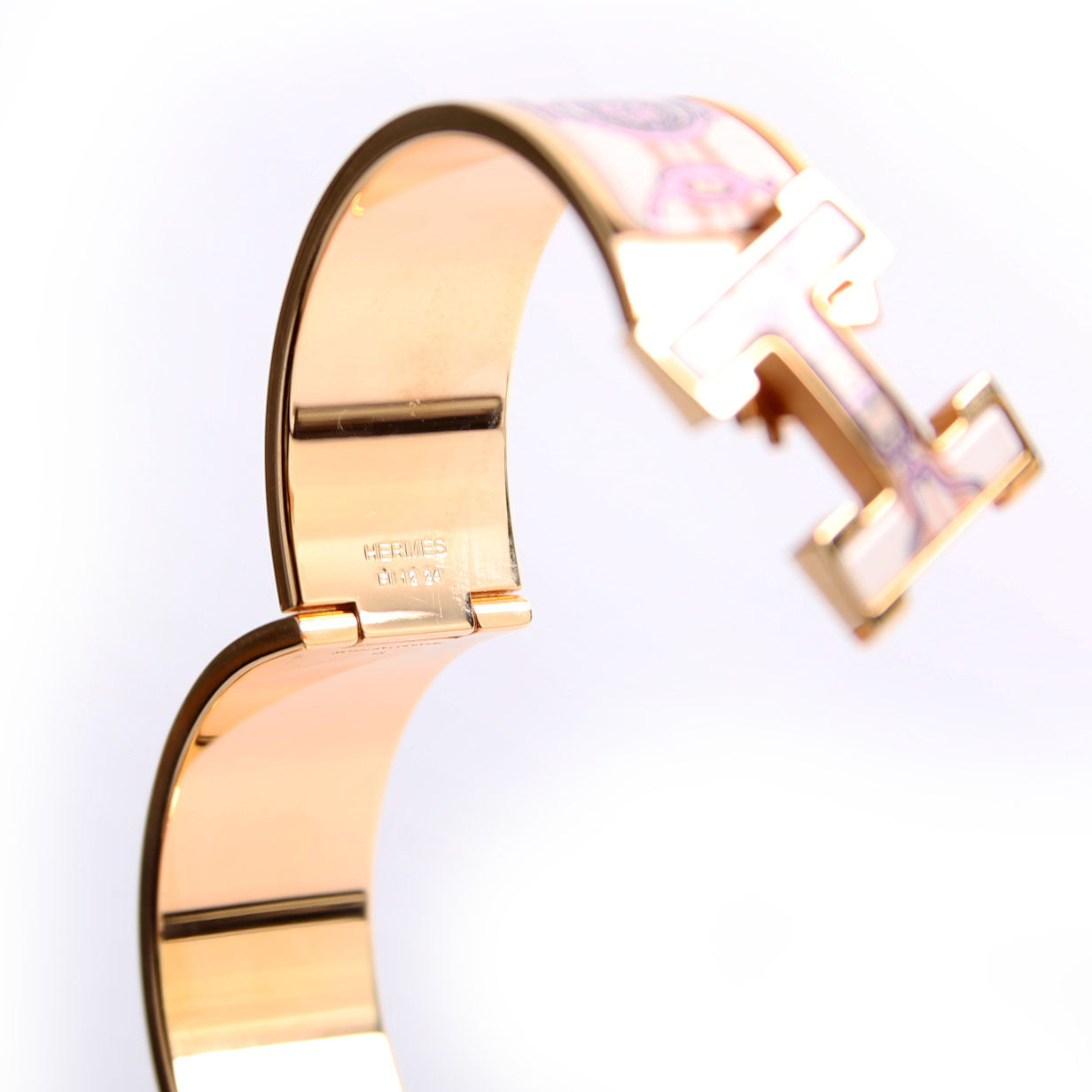 Clic Clac Wide PM Etriers Bracelet Gold/Multicolor