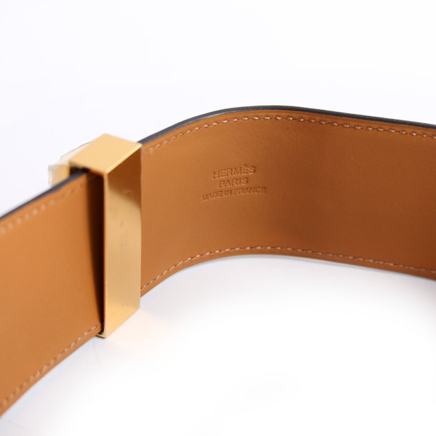 Collier De Chien Epsom Leather Bracelet Black/Gold