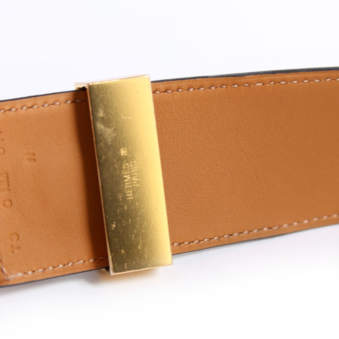 Collier De Chien Epsom Leather Bracelet Black/Gold