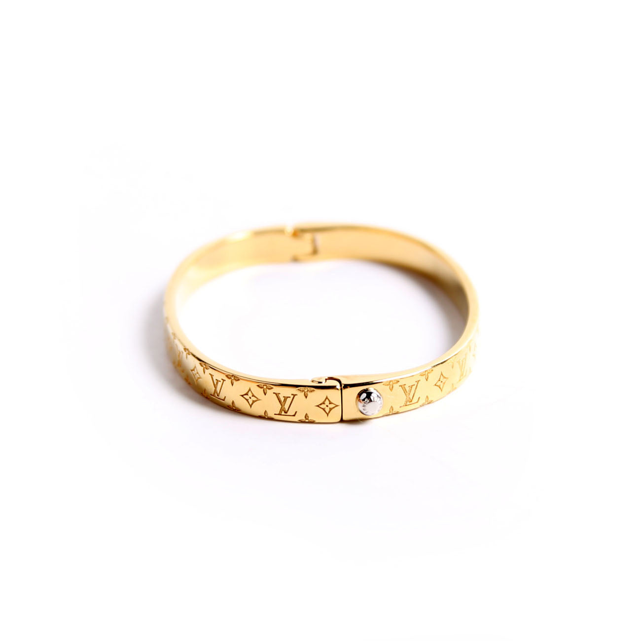 M1029M Nanogram Cuff Bracelet Size Small Gold