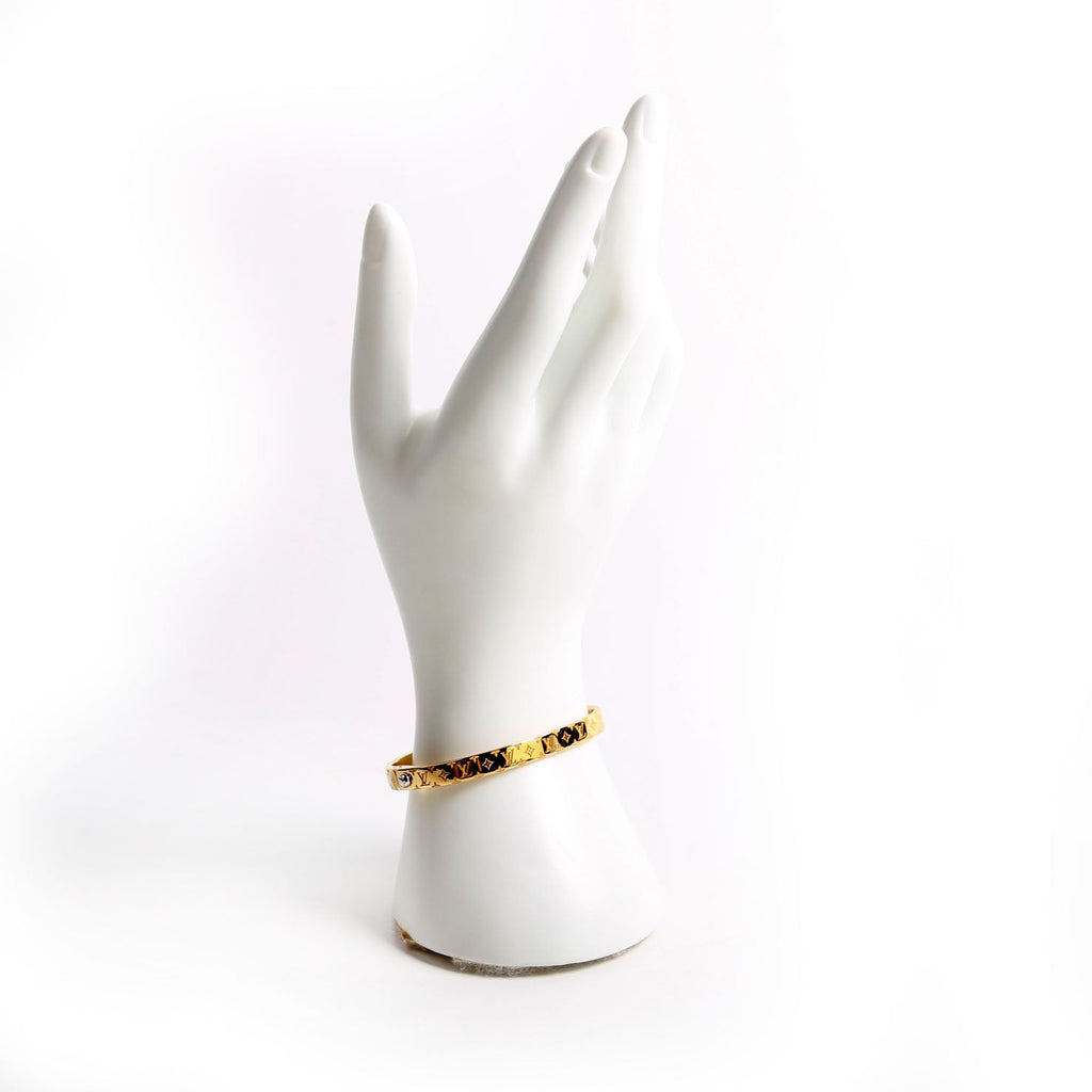 M1029M Nanogram Cuff Bracelet Size Small Gold