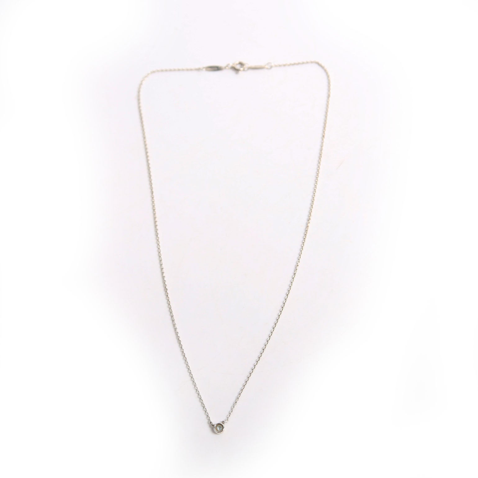 Elsa Peretti Color By The Yard Necklace 925/Aquamarine