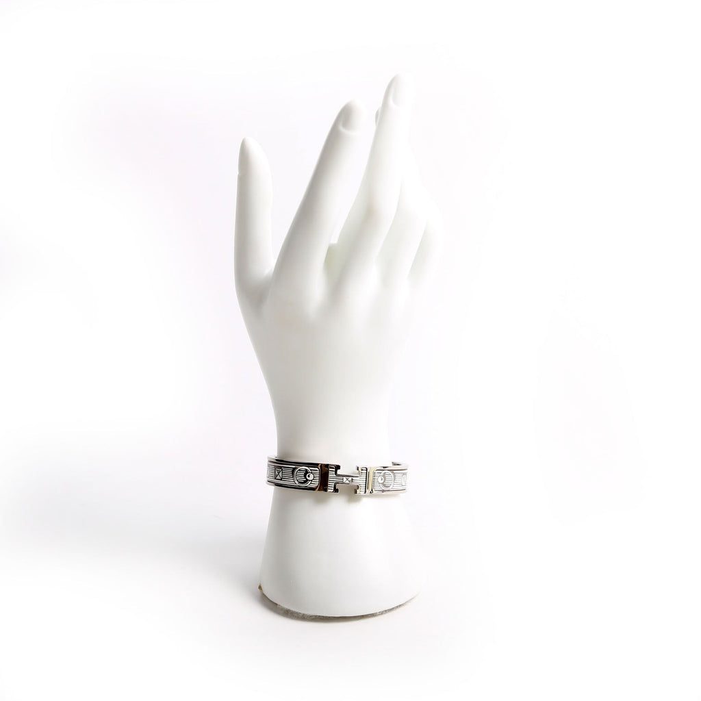 Bijoux Tromphe Clic Clac Narrow PM Bracelet Silver/White