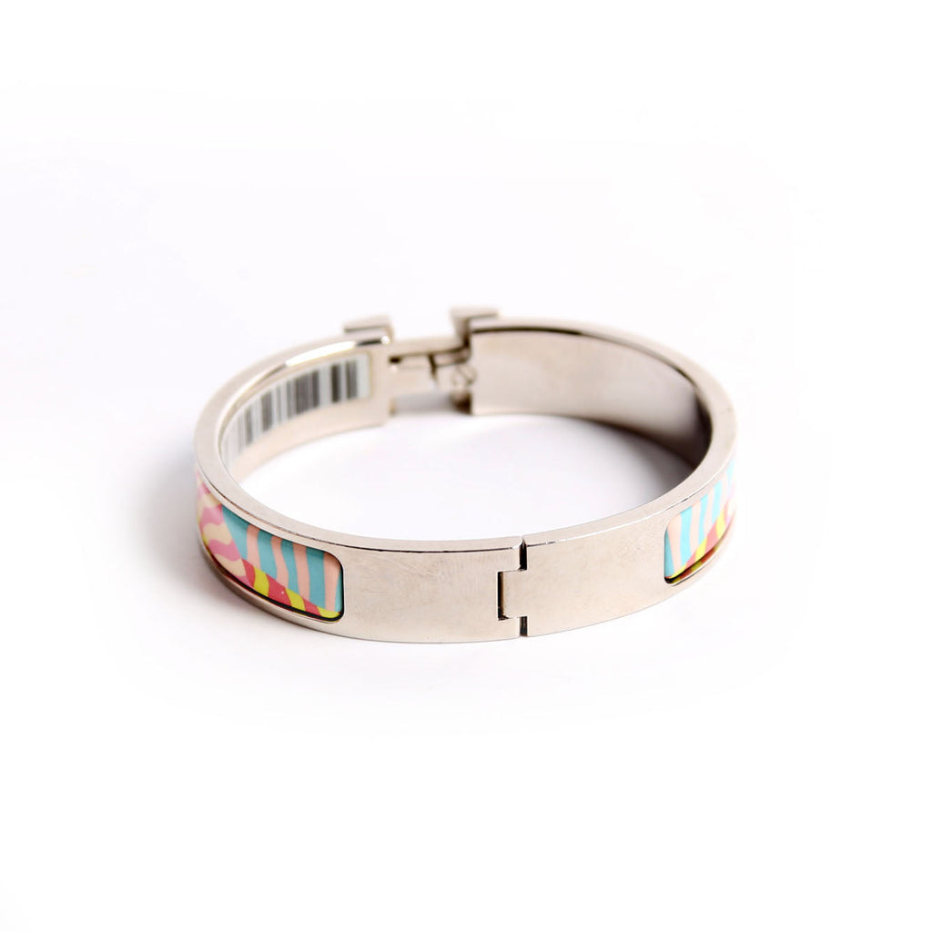 Zebres De Tanzanie Clic Clac Narrow PM Bracelet Silver/Multicolor