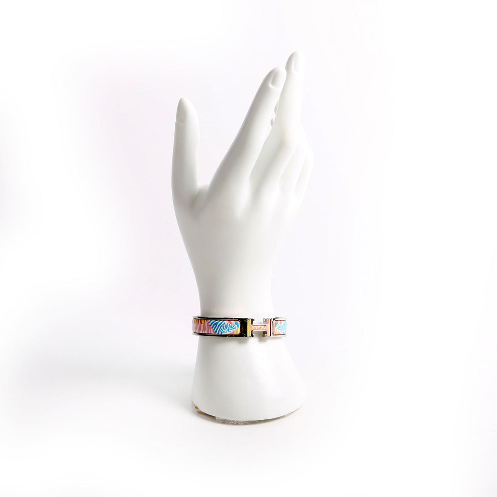 Zebres De Tanzanie Clic Clac Narrow PM Bracelet Silver/Multicolor