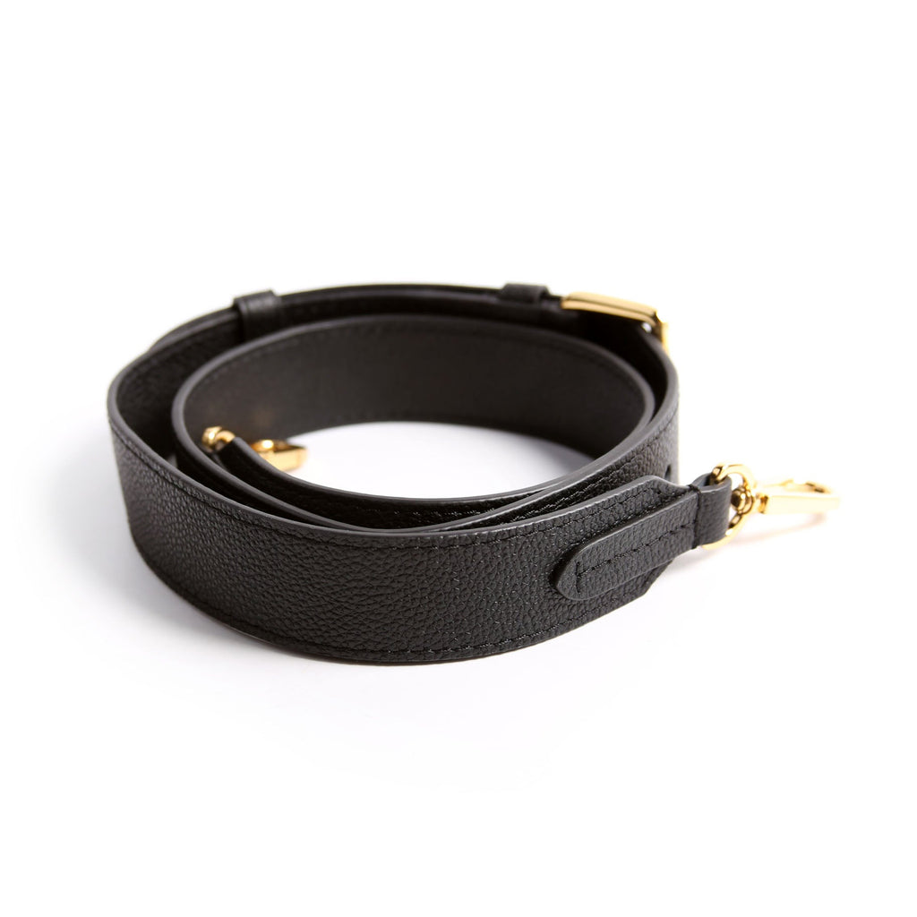 30MM Adjustable Empreinte Leather Strap Black