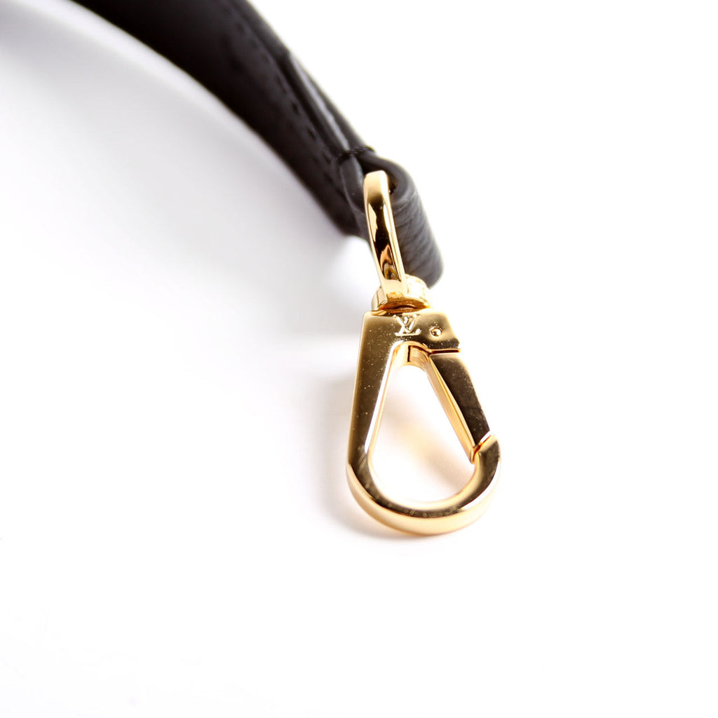 30MM Adjustable Empreinte Leather Strap Black