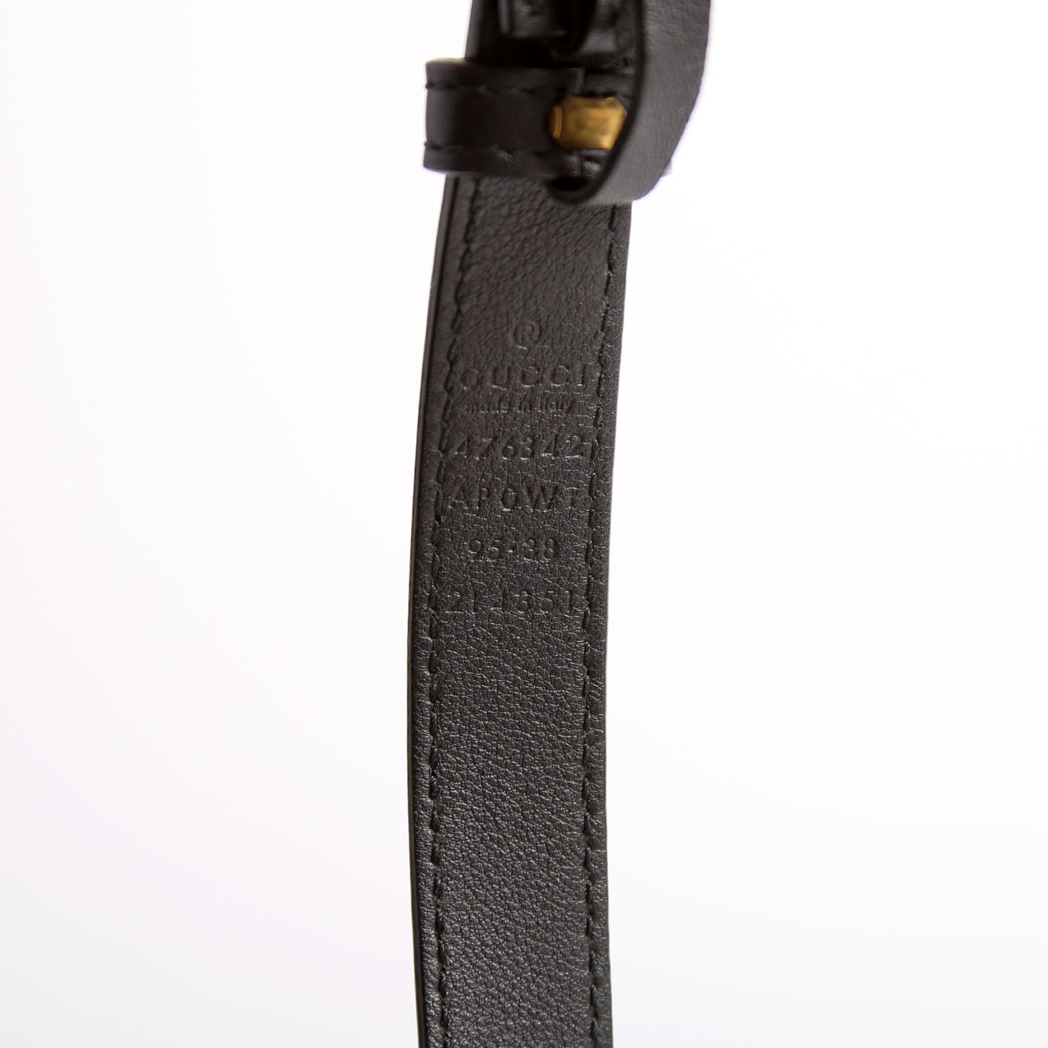 476342 GG Marmont Pearly Belt Size 95/38 Black