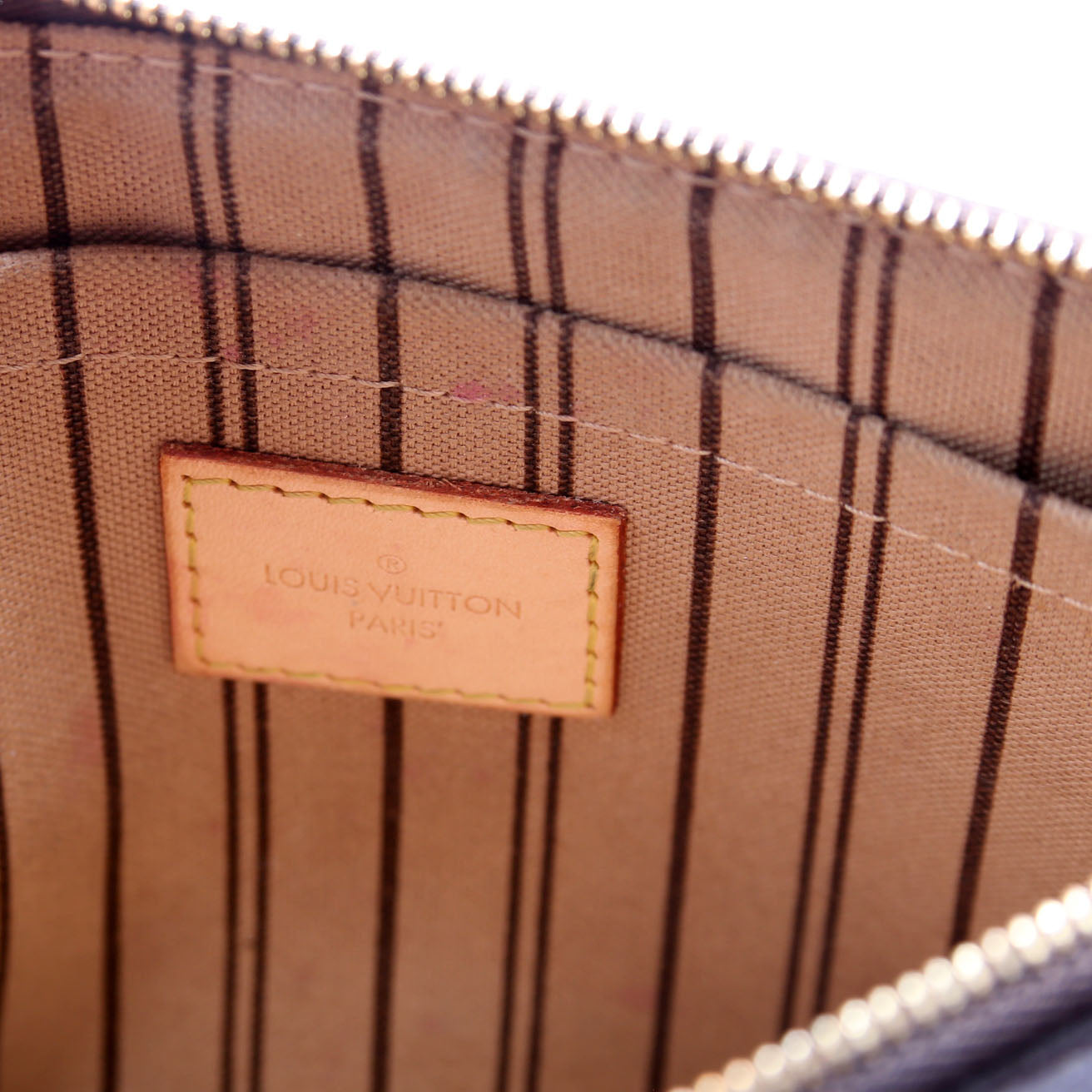 Pochette Only Monogram Neverfull Beige