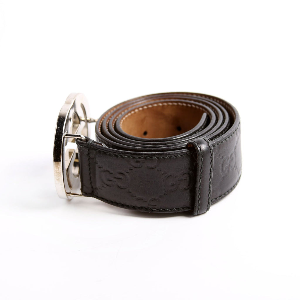 Gucci 114984 Guccissima Belt Size 85/34 Black