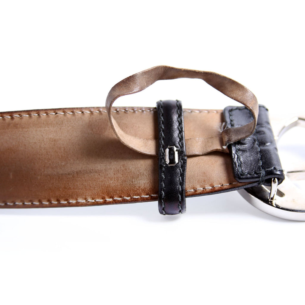 Gucci 114984 Guccissima Belt Size 85/34 Black