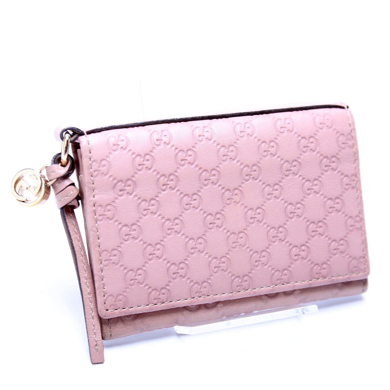 323401 Microguccissima Business Card Case Pink