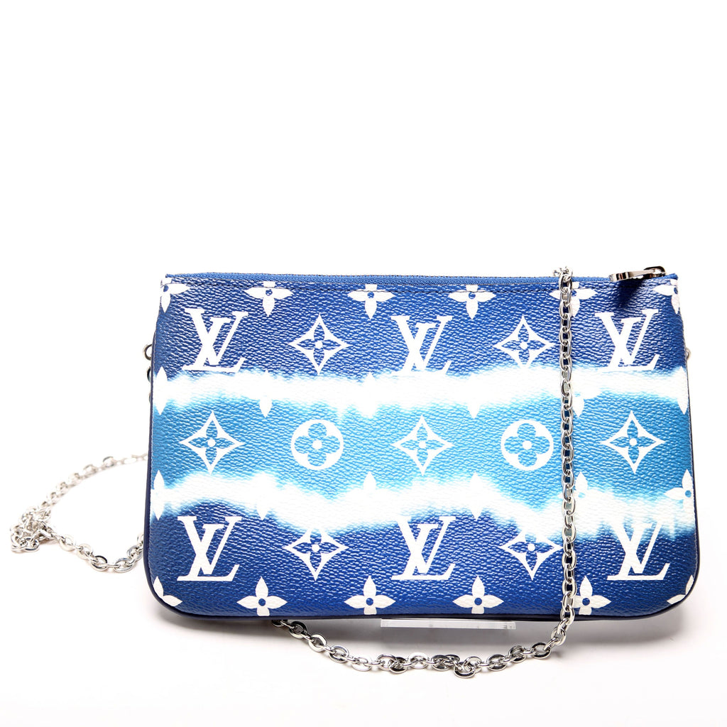 Double Zip Pochette Escale Blue