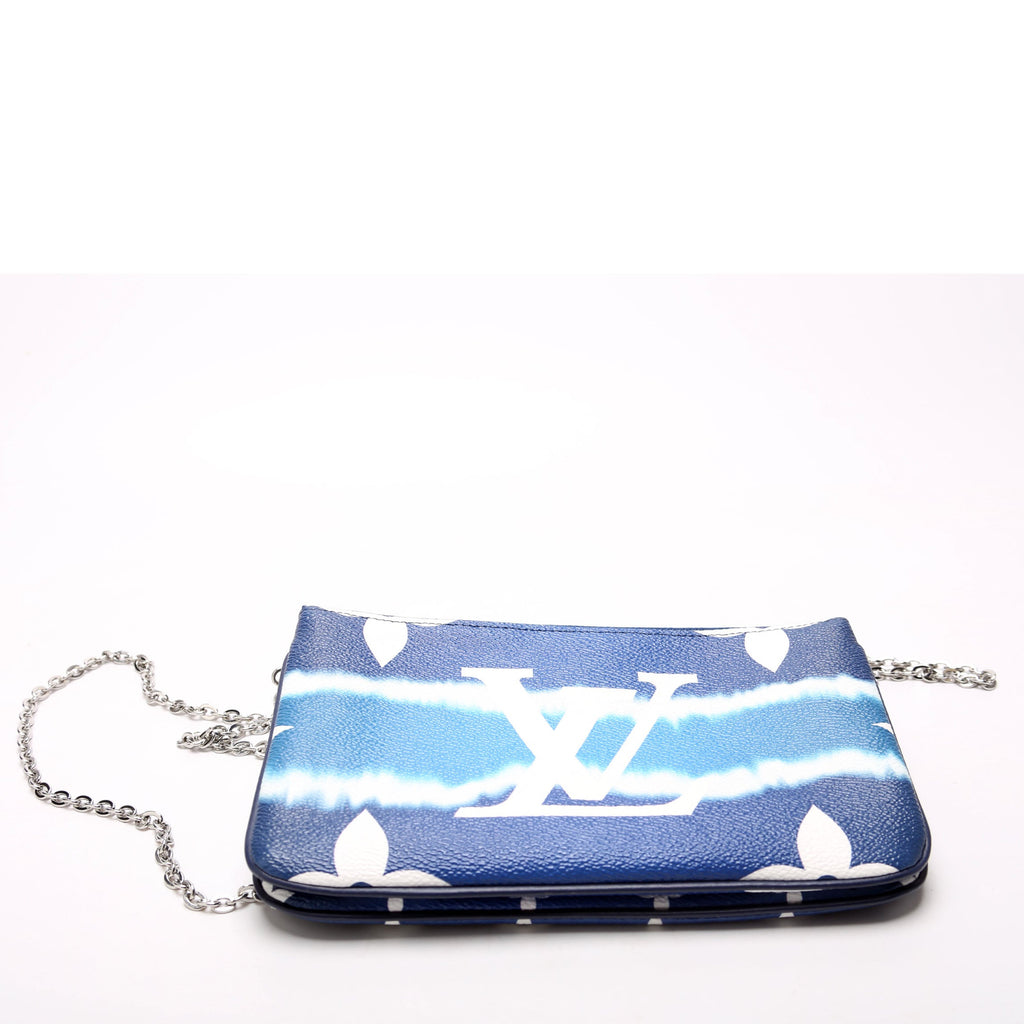 Double Zip Pochette Escale Blue