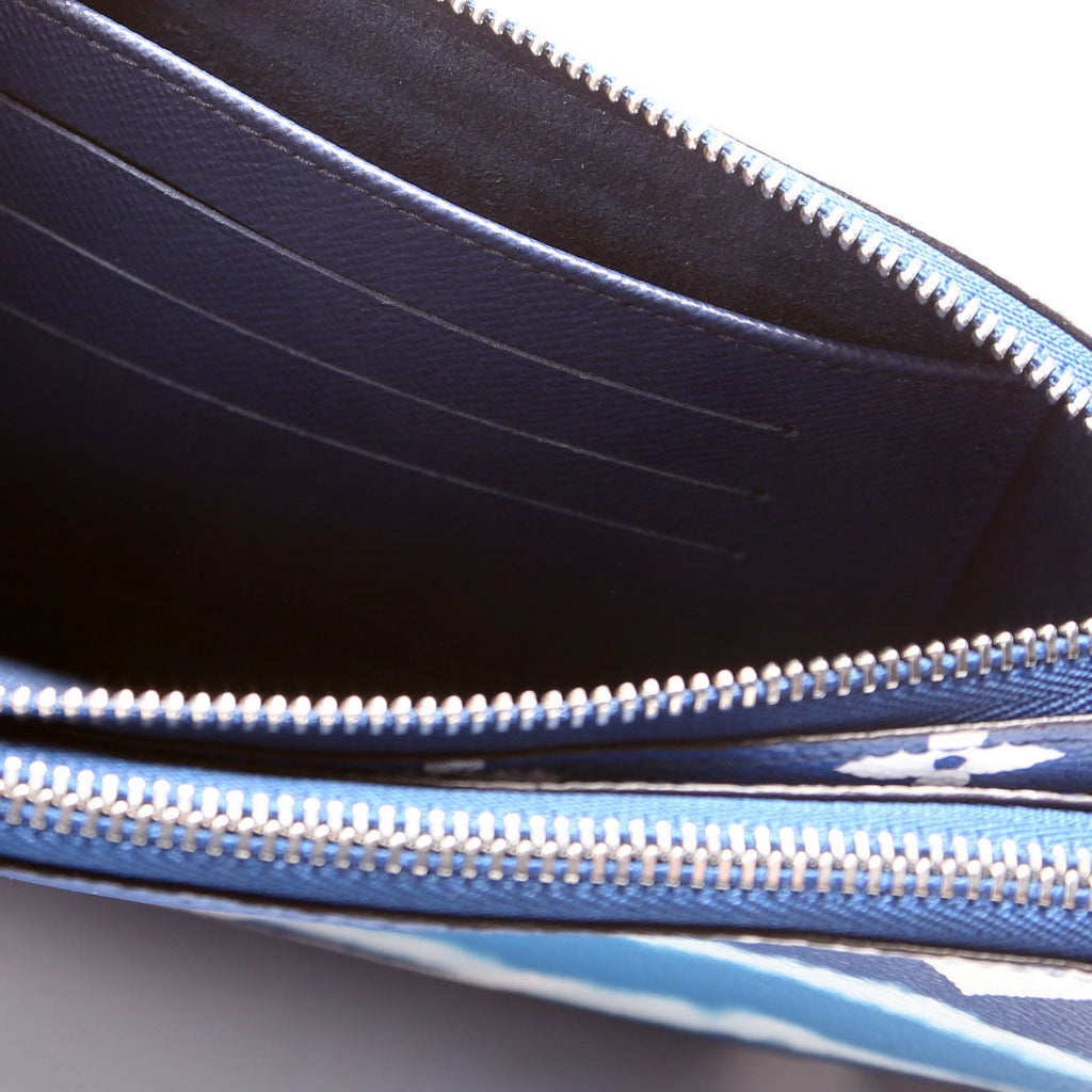 Double Zip Pochette Escale Blue