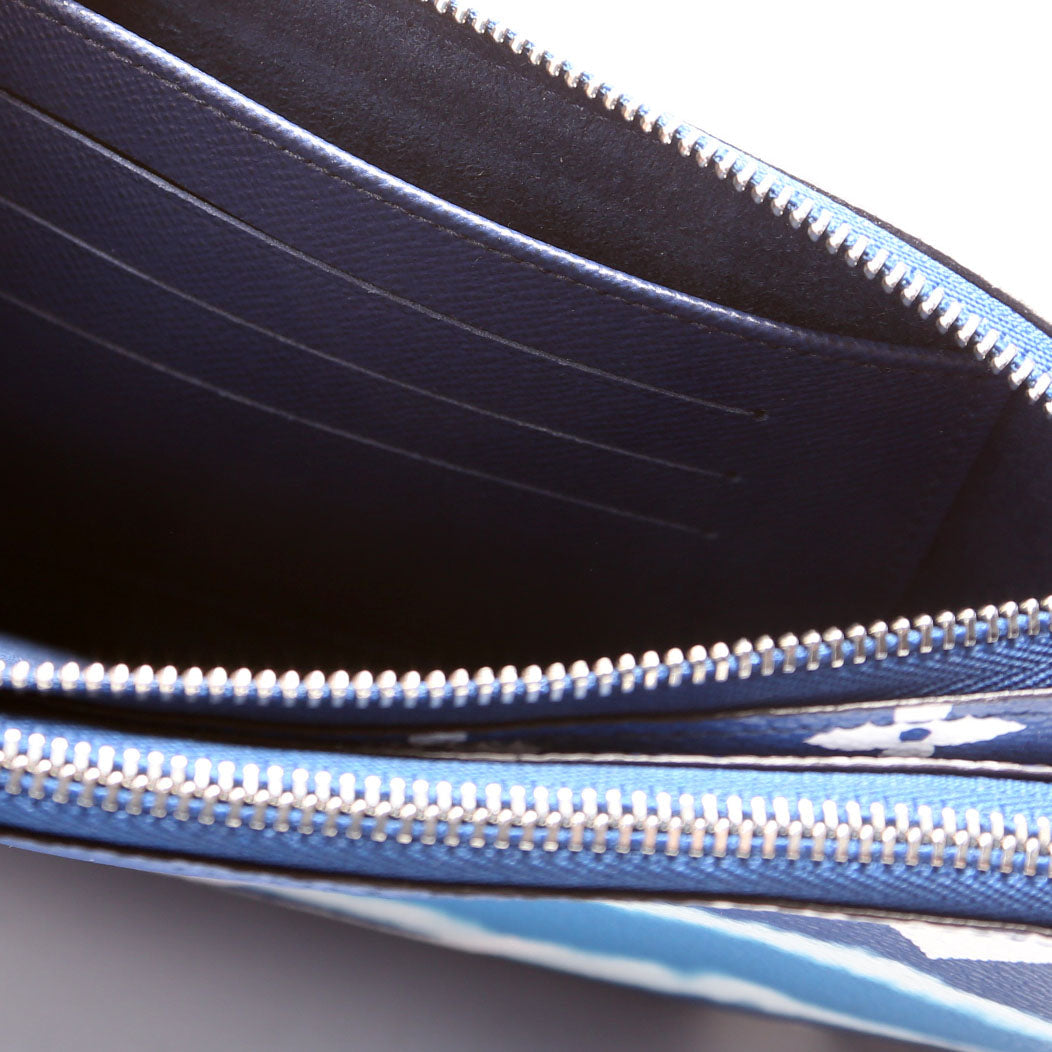 Double Zip Pochette Escale Blue