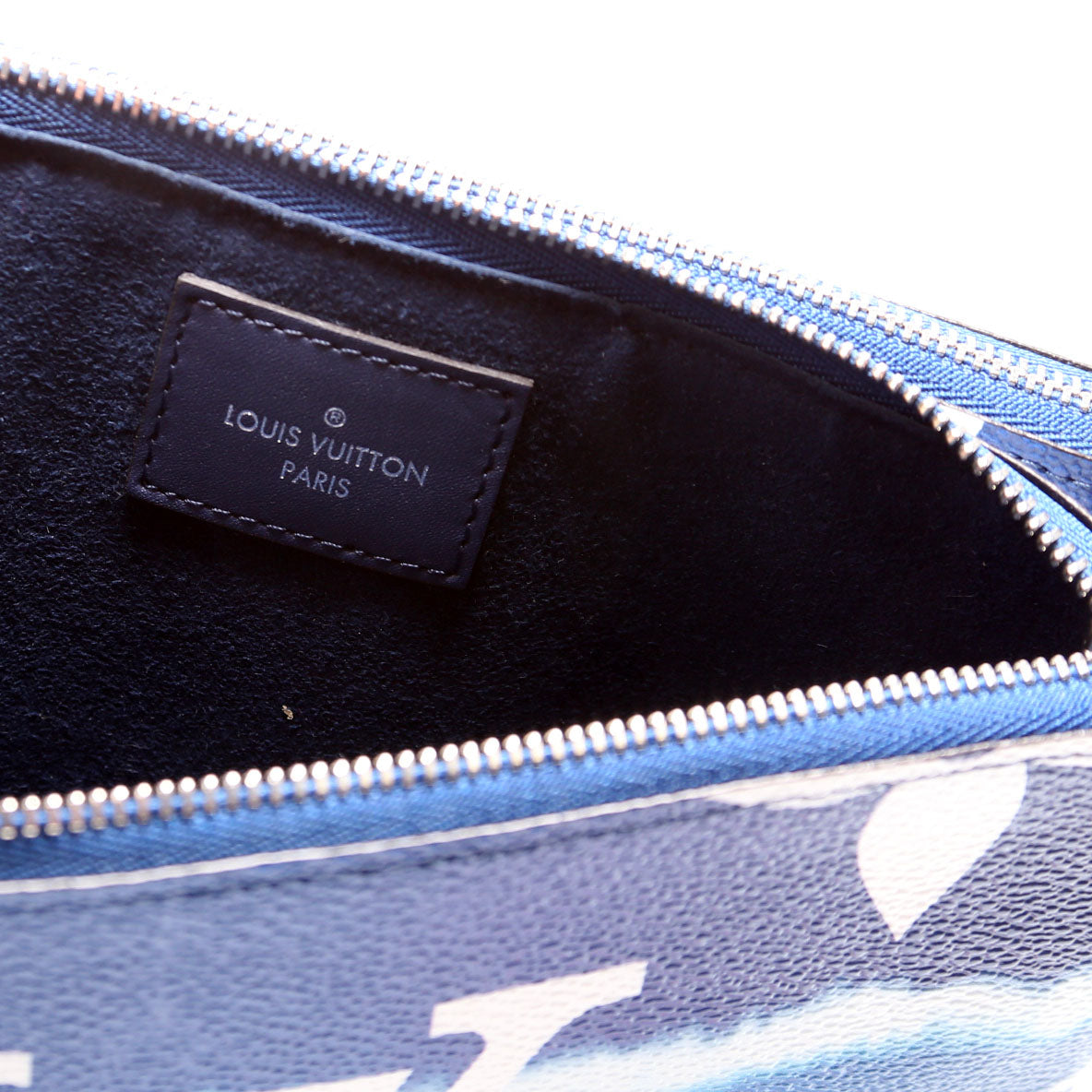 Double Zip Pochette Escale Blue