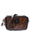 Fendi 8BS019 Zucca Coated Canvas Mini Camera Bag Brown